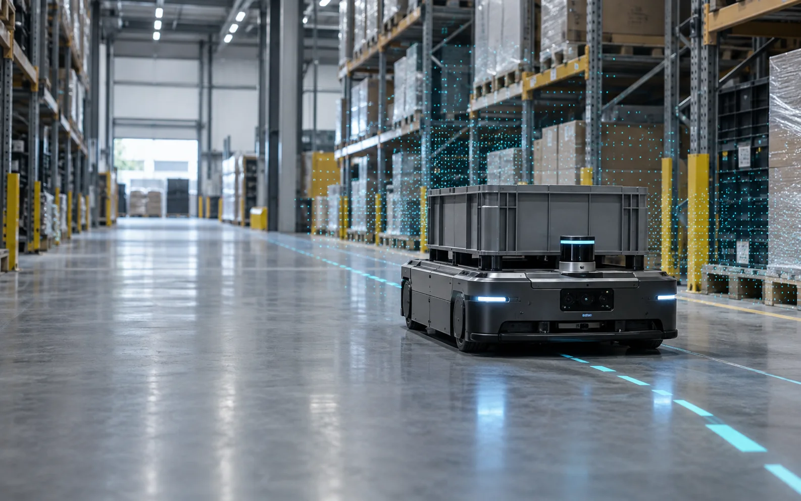 Autonomous mobile robot for indoor logistics
