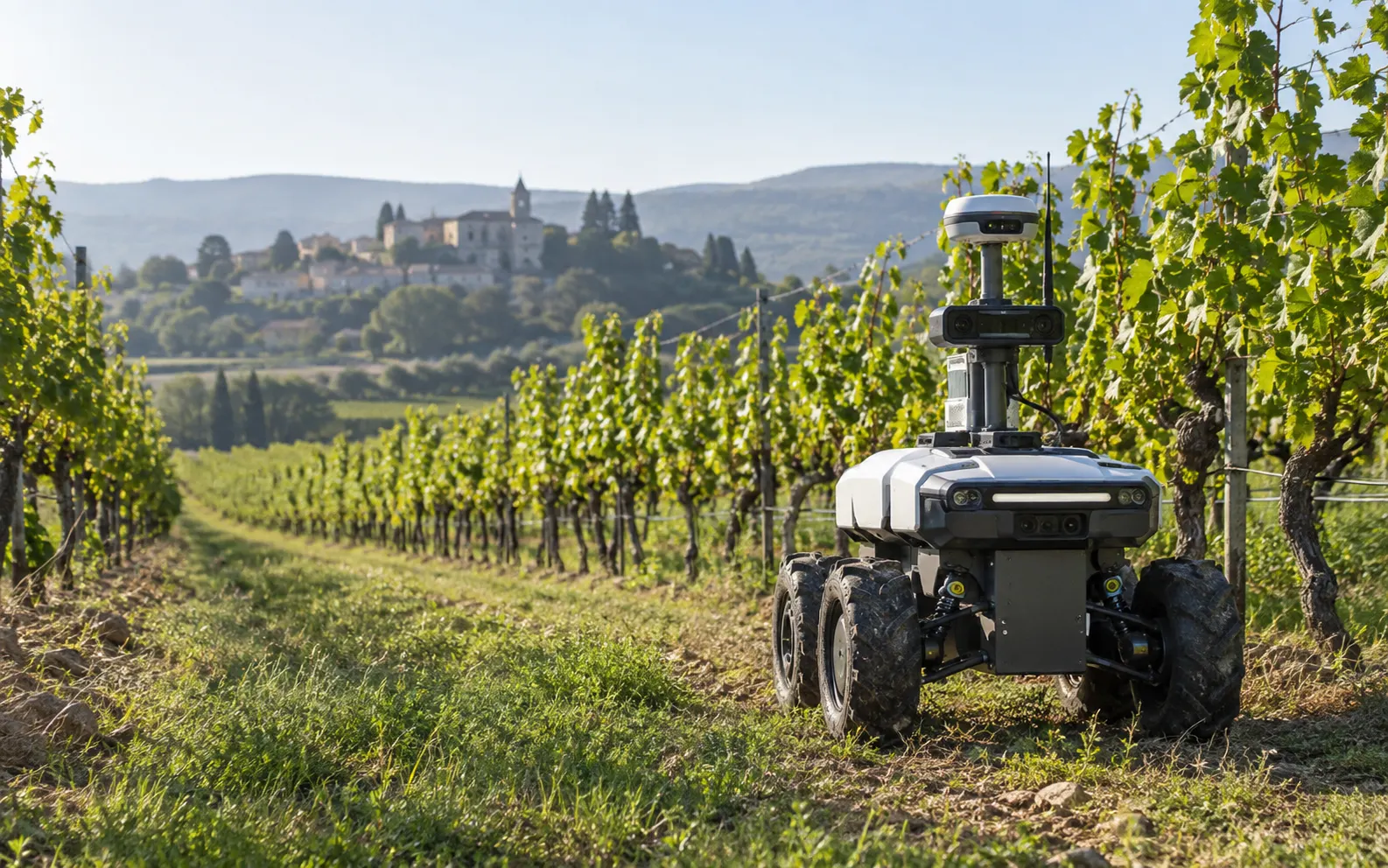 Petit robot mobile autonome dans un vignoble
